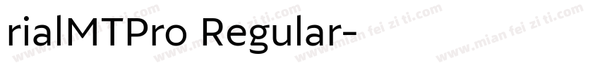 rialMTPro Regular字体转换